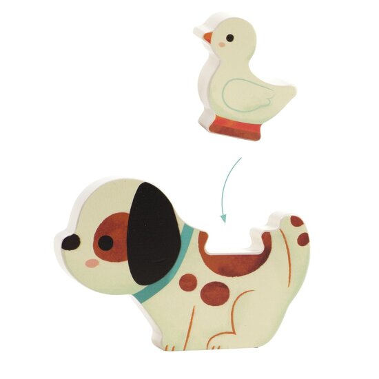 Djeco Djeco | Puzz & Play Friends Puzzle en bois