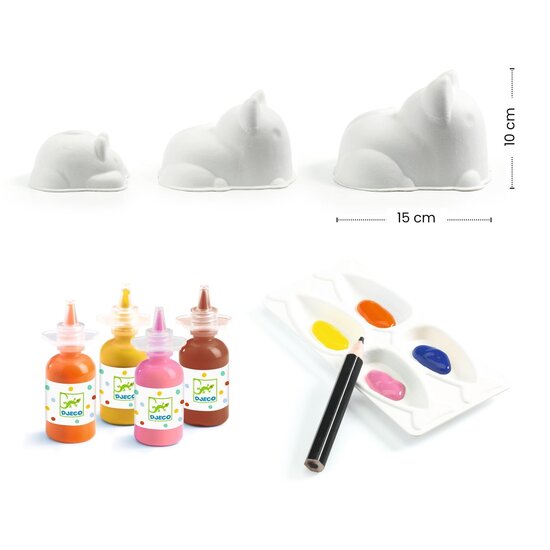 Djeco Djeco | Trio de peinture au doigt Chats