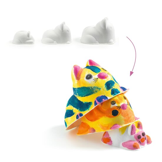 Djeco Djeco | Trio de peinture au doigt Chats