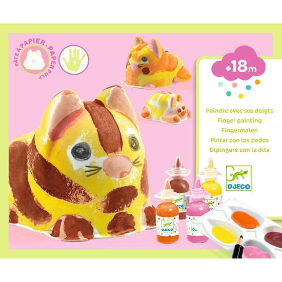 Djeco Djeco | Trio de peinture au doigt Chats