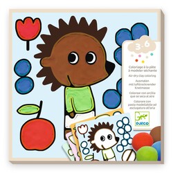 Djeco | Peindre avec de la pâte à modeler séchant à l'air libre Les petits copains espiègles du jardin