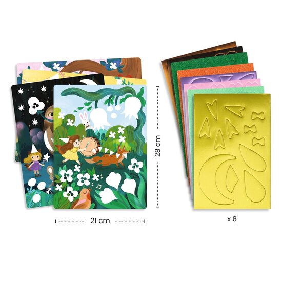 Djeco Djeco | Collage en mousse Fêtes étincelantes