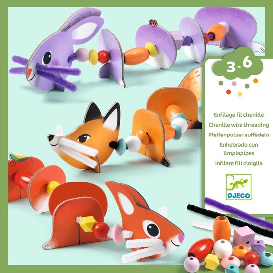 Djeco Djeco | Enfilage Animaux mignons