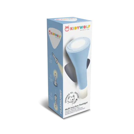 Kidywolf Kidywolf | Kidyflashlight Lampe torche multifonctionnelle bleu
