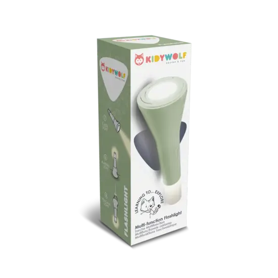 Kidywolf Kidywolf | Kidyflashlight Lampe torche multifonctionnelle verte