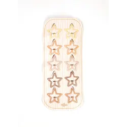 Mrs Ertha | Barrettes à cheveux multicolores Glitter Starlight