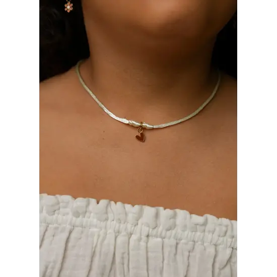 Mrs Ertha Mrs Ertha | Créez mon collier Vanilla Single Hoop 1 Charm