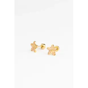 Mrs Ertha | Boucles d'oreilles à clous  Golden Flora