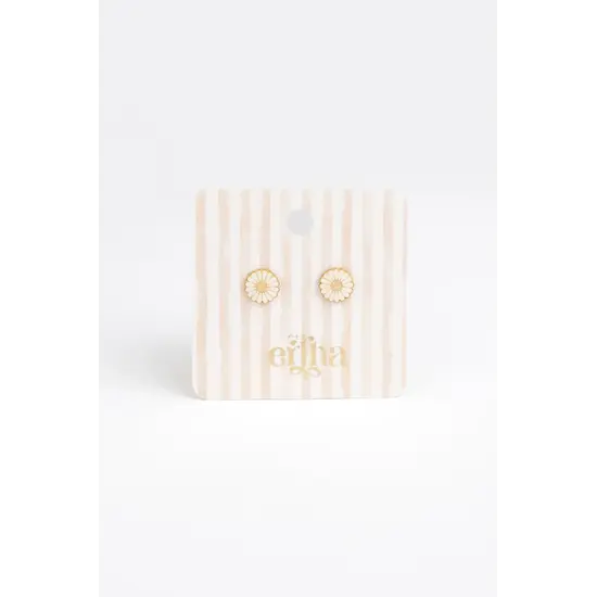 Mrs Ertha Mrs Ertha | Boucles d'oreilles à clous Golden Daisy