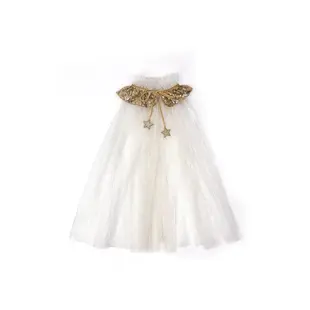 Mrs Ertha | The Golden Queen Queen Disguise Cape dorée mouchetée 3 à 6 ans