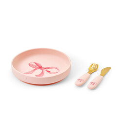 Elodie | Set d'assiettes en silicone Rosy Bow