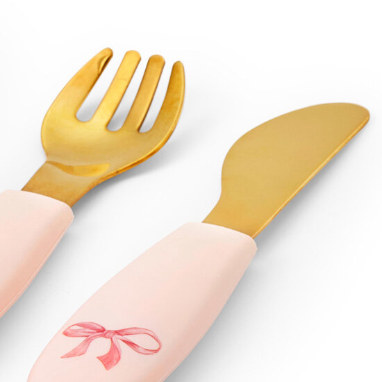 Elodie Details Elodie | Set d'assiettes en silicone Rosy Bow