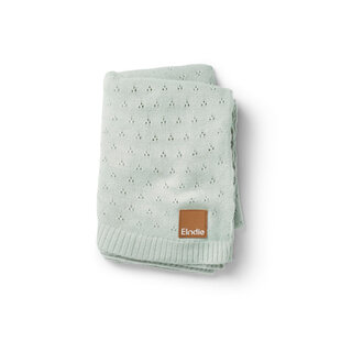 Elodie | Couverture Pointelle Mineral Green