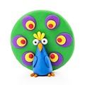 Hey Clay Pâte à modeler Hey Clay oiseau: paon