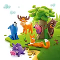 Hey Clay Hey Clay | Pâte à modeler Animaux de la forêt