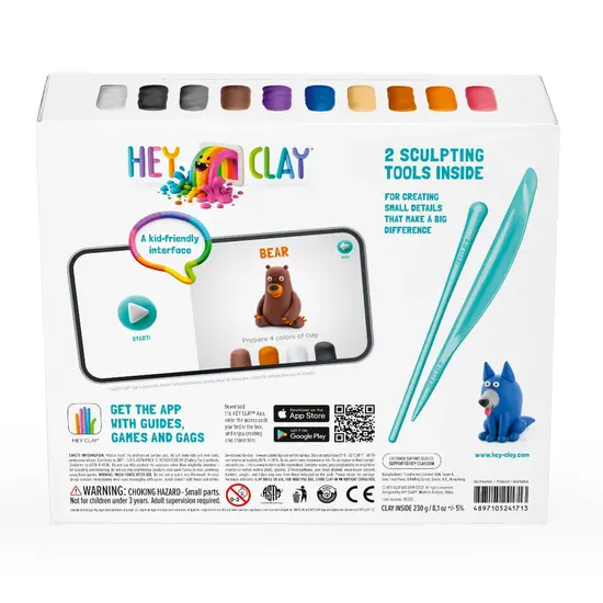 Hey Clay Hey Clay | Pâte à modeler Animaux de la forêt