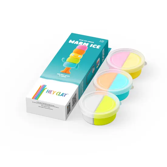 Hey Clay Hey Clay | Pâte à modeler Nice Ice Cream - Warm Ice