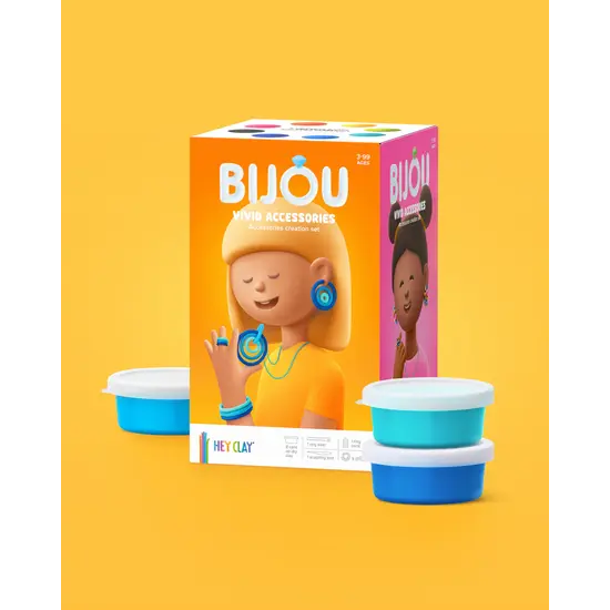 Hey Clay Hey Clay | Pâte à modeler Bijou - Accessoires colorés