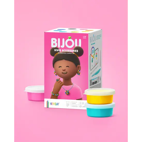 Hey Clay Hey Clay | Pâte à modeler Bijou - Accessoires colorés