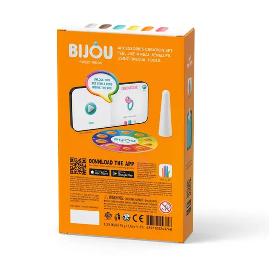 Hey Clay Hey Clay | Pâte à modeler Bijou - Sweet Rings