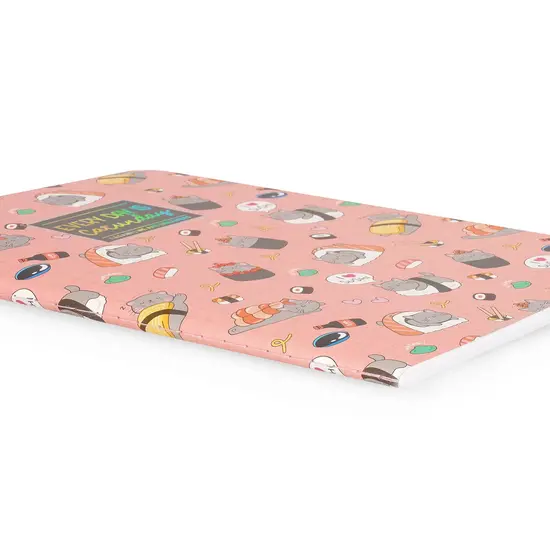Legami Legami | Carnet vierge A5 avec couverture rigide illustrée - Sushi Cat