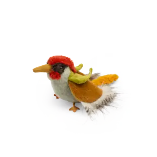 Moulin Roty  | Tout Autour Du Monde Peluche oiseau Pivert