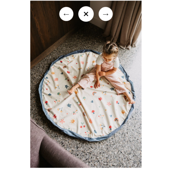 Play and Go Play&Go | Original - Single Print Sac de rangement et tapis de jeu Funny Days