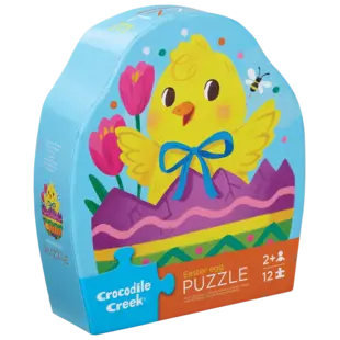 Crocodile Creek | Mini puzzle œuf de Pâques 12 pièces