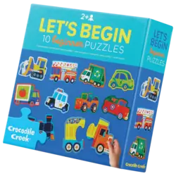 Crocodile Creek | Let's Begin Puzzles 2 pièces Véhicules