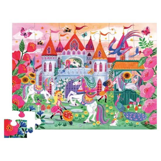 Crocodile Creek Crocodile Creek | Puzzle Château de licorne 36 pièces