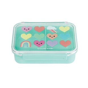 Crocodile Creek | Boîte à bento - Cœurs et arcs-en-ciel