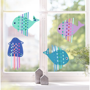 Haba | Kit de bricolage Tressage de papier Animaux marins