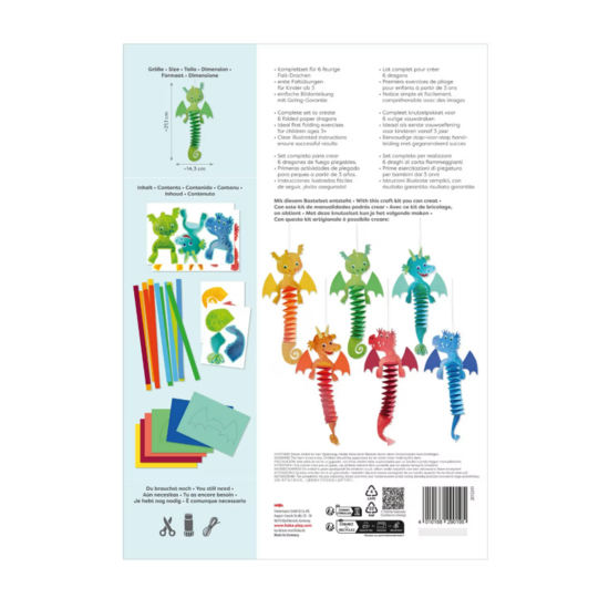 Haba Haba | Kit de bricolage « Premiers pliages » Dragons de feu