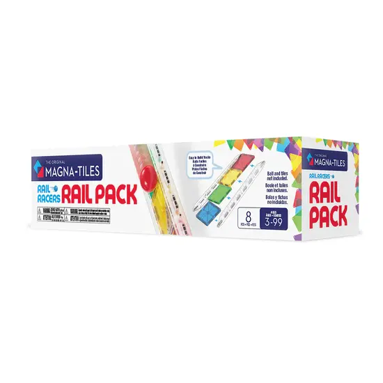 Magna-Tiles Magna-Tiles | Rail Racers Rail Pack 8 pièces