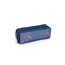 Caramel & Cie | Double pochette pour stylo Bleu