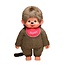 Monchhichi Monchhichi | Garçon avec bavoir rouge 80 cm