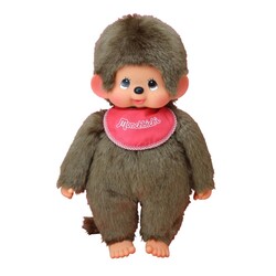Monchhichi | Garçon avec bavoir rouge 45 cm