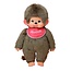 Monchhichi Monchhichi | Garçon avec bavoir rouge 45 cm