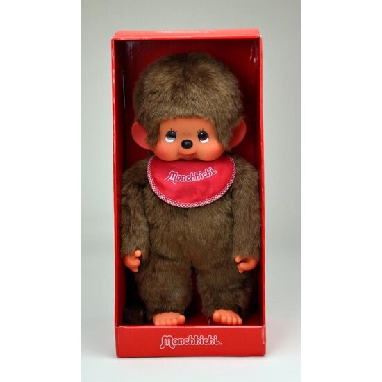Monchhichi Monchhichi | Garçon avec bavoir rouge 45 cm