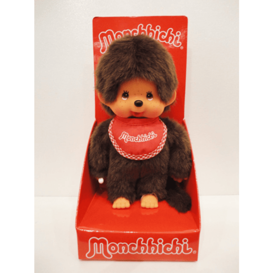 Monchhichi Monchhichi | Garçon avec bavoir rouge 20 cm