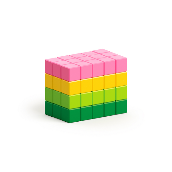 Pixio Pixio | Magnetic Blocks Abstract Series Tropic, 60 pièces