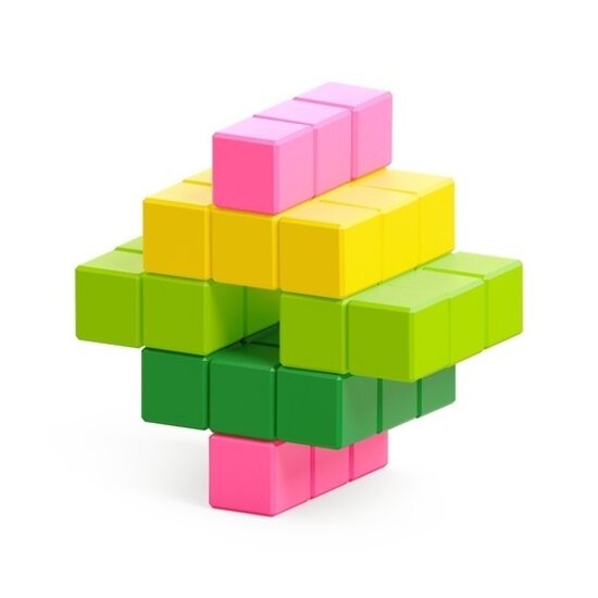 Pixio Pixio | Magnetic Blocks Abstract Series Tropic, 60 pièces