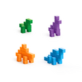 Pixio Pixio | Blocs magnétiques « Story Series » Mini Dinos, 80 pièces