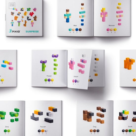 Pixio Pixio | Blocs magnétiques série Surprise Surprise 1-16 Créatures 8-11 pièces