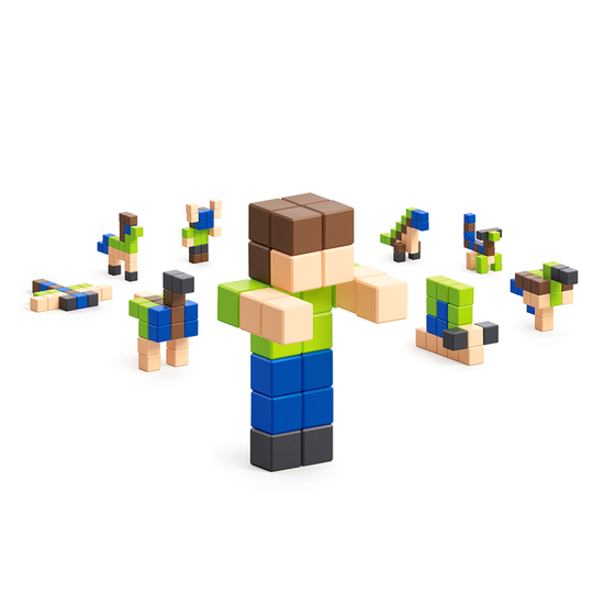 Pixio Pixio | Blocs magnétiques Story Series Man, 24 pièces