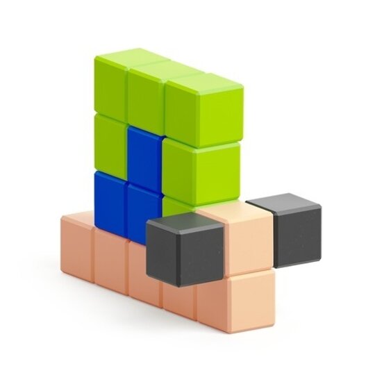 Pixio Pixio | Blocs magnétiques Story Series Man, 24 pièces