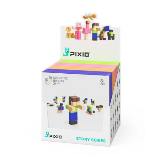 Pixio Pixio | Série « Magnetic Blocks Story » Bot, 24 pièces