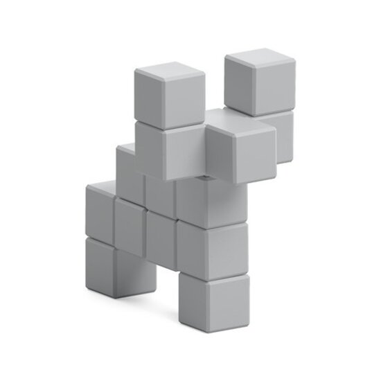 Pixio Pixio | Blocs magnétiques série Color « Vache grise » - 15 pièces