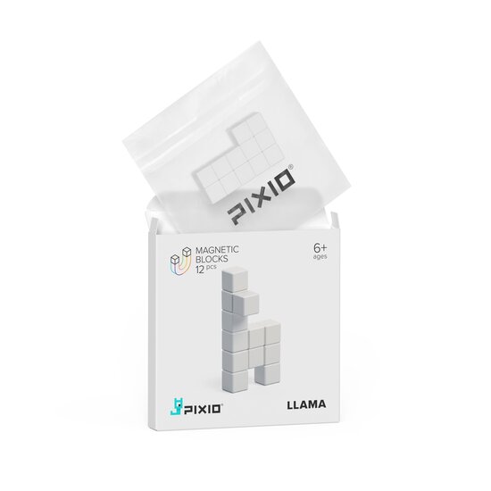 Pixio Pixio | Blocs magnétiques série Color : Lama blanc, 12 pièces