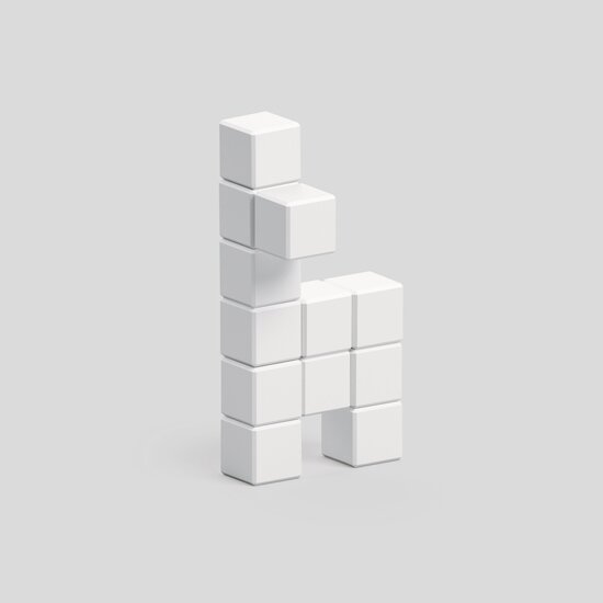 Pixio Pixio | Blocs magnétiques série Color : Lama blanc, 12 pièces